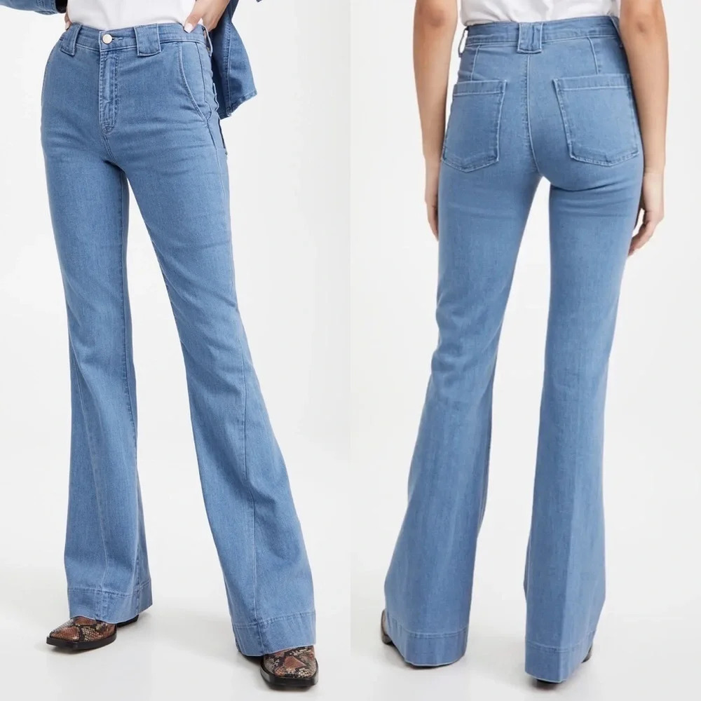 New J BRAND Twisted Seam Detail Flare Jeans Hope NWT Denim 29